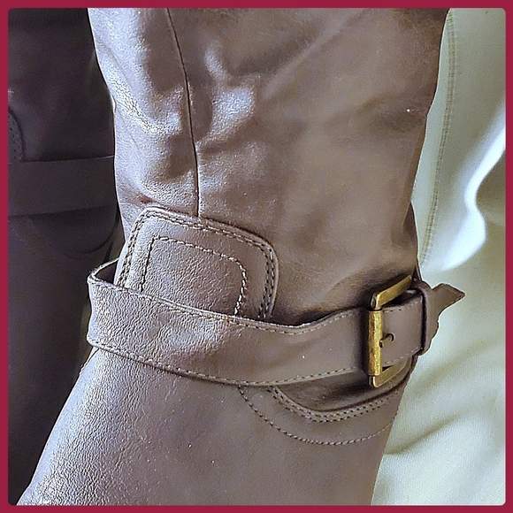 Tall Journee Collection Kane Studded Brown Women’s Boot - Picture 7 of 10